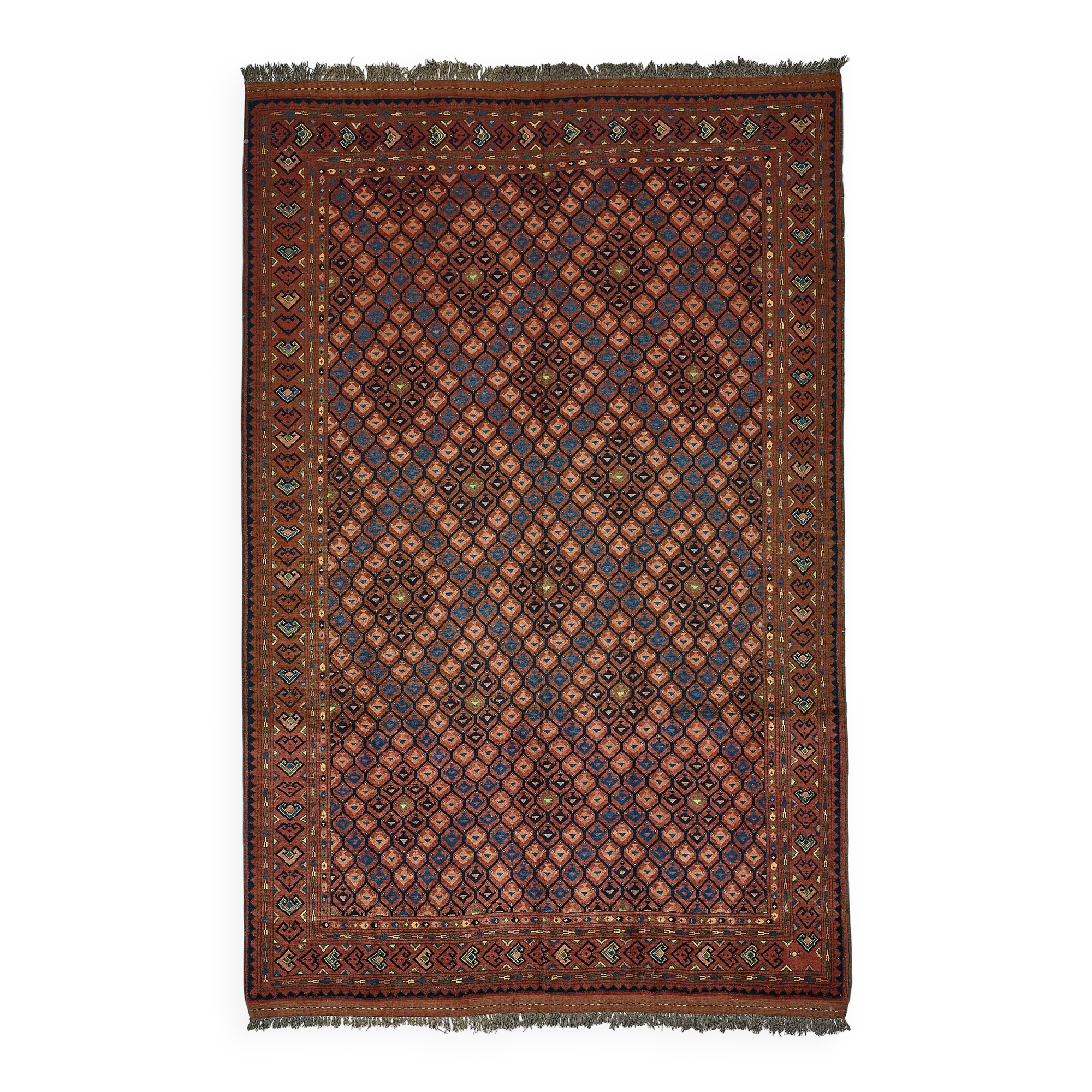 Turkish Handknotted Wool Oushak Rug 196 cm x 303 cm