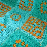 Crochet plaid, Granny squares