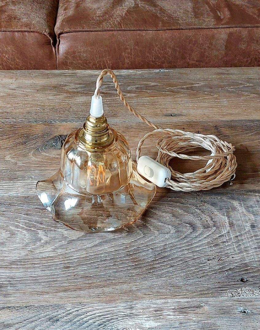 Amber vintage lamp