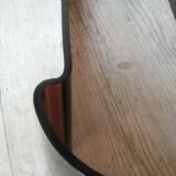 Pair of 70s design smoked plexiglass bedside tables