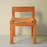 Paire de chaises en bois