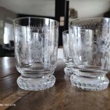 Set of 4 crystal water glasses, Concord model, from Cristallerie Theresienthal