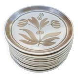 Vintage Longchamp dessert plate set