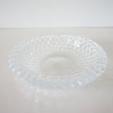 Chiseled glass ashtray