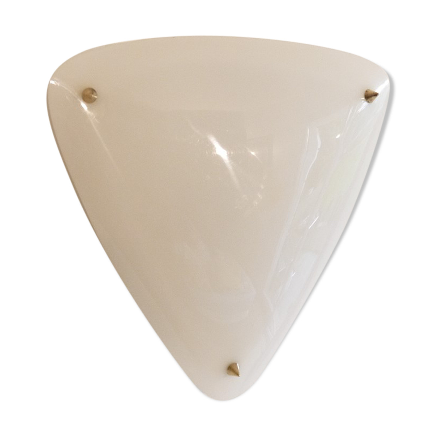Vintage metal and perspex 1950 wall lamp