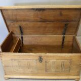 19th-century oak chest