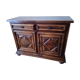 Low walnut sideboard Louis XIII style