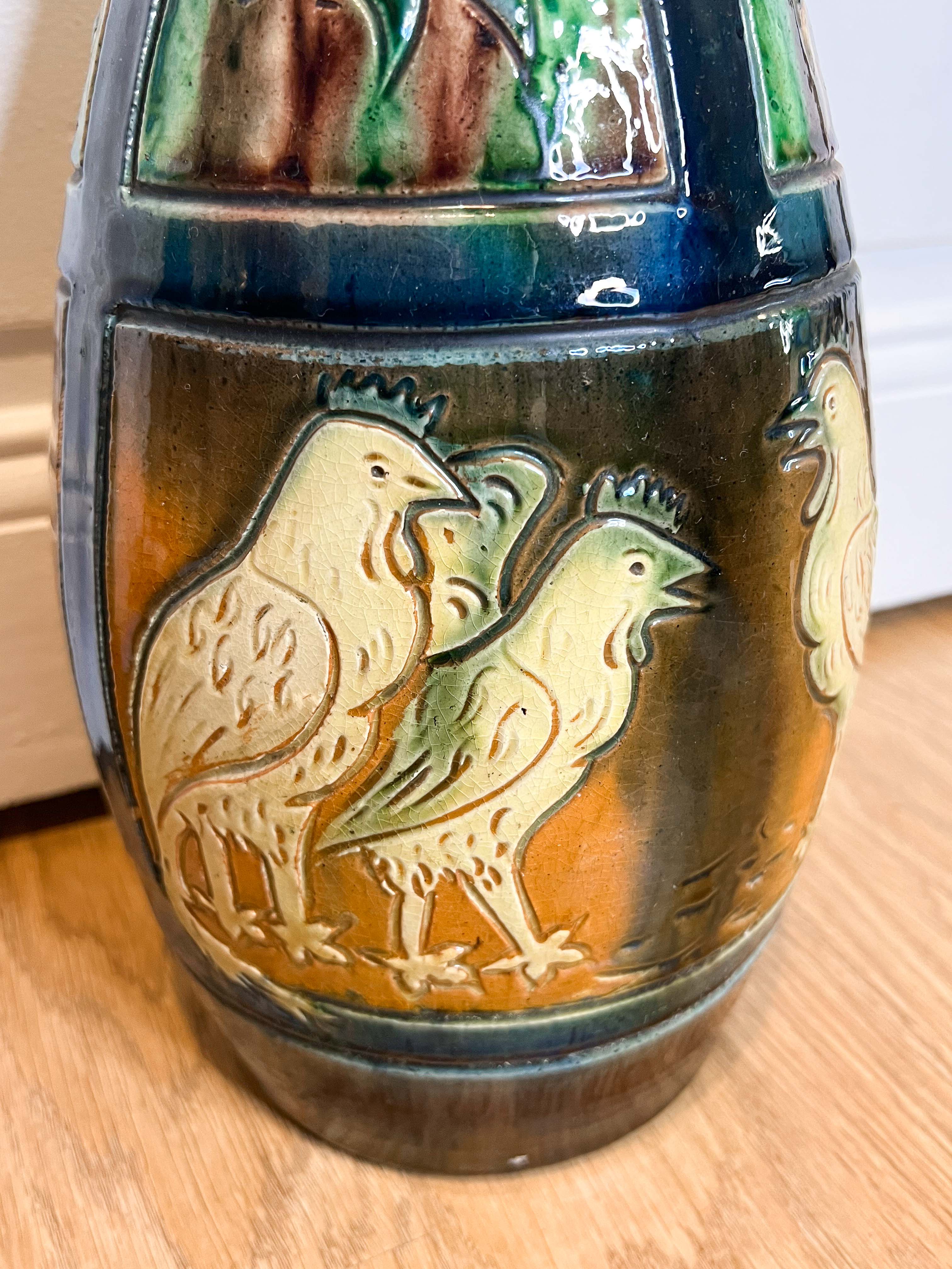 Rooster vase