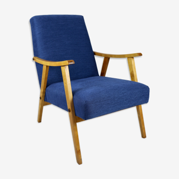 Vintage blue armchair, 1970