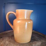Signed scarpe stoneware ceramic, the milkmaid and the milk pot, vintage vase