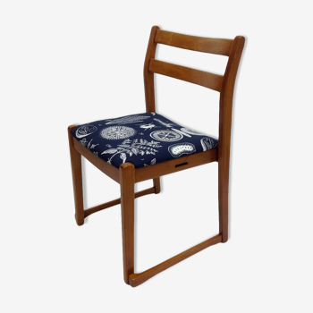 Teak Chair with Tapestry herb pattern