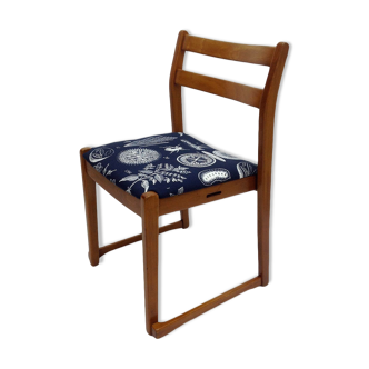 Teak Chair with Tapestry herb pattern