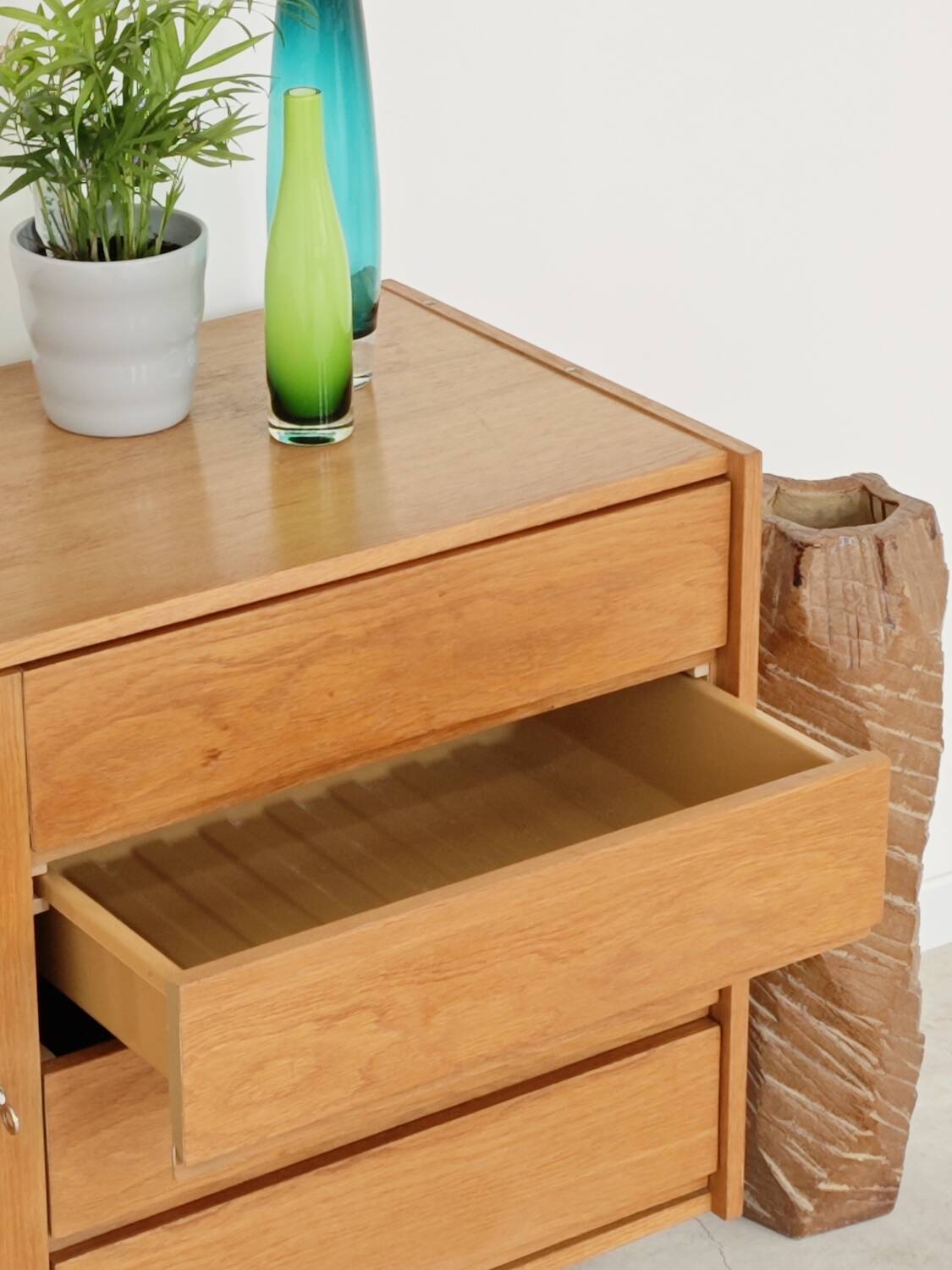 U-458 oak sideboard by Jiri Jiroutek for Interier Praha 1960