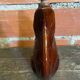 Vintage Brown Glazed Stoneware Squirrel-Shaped Bottle + Cork