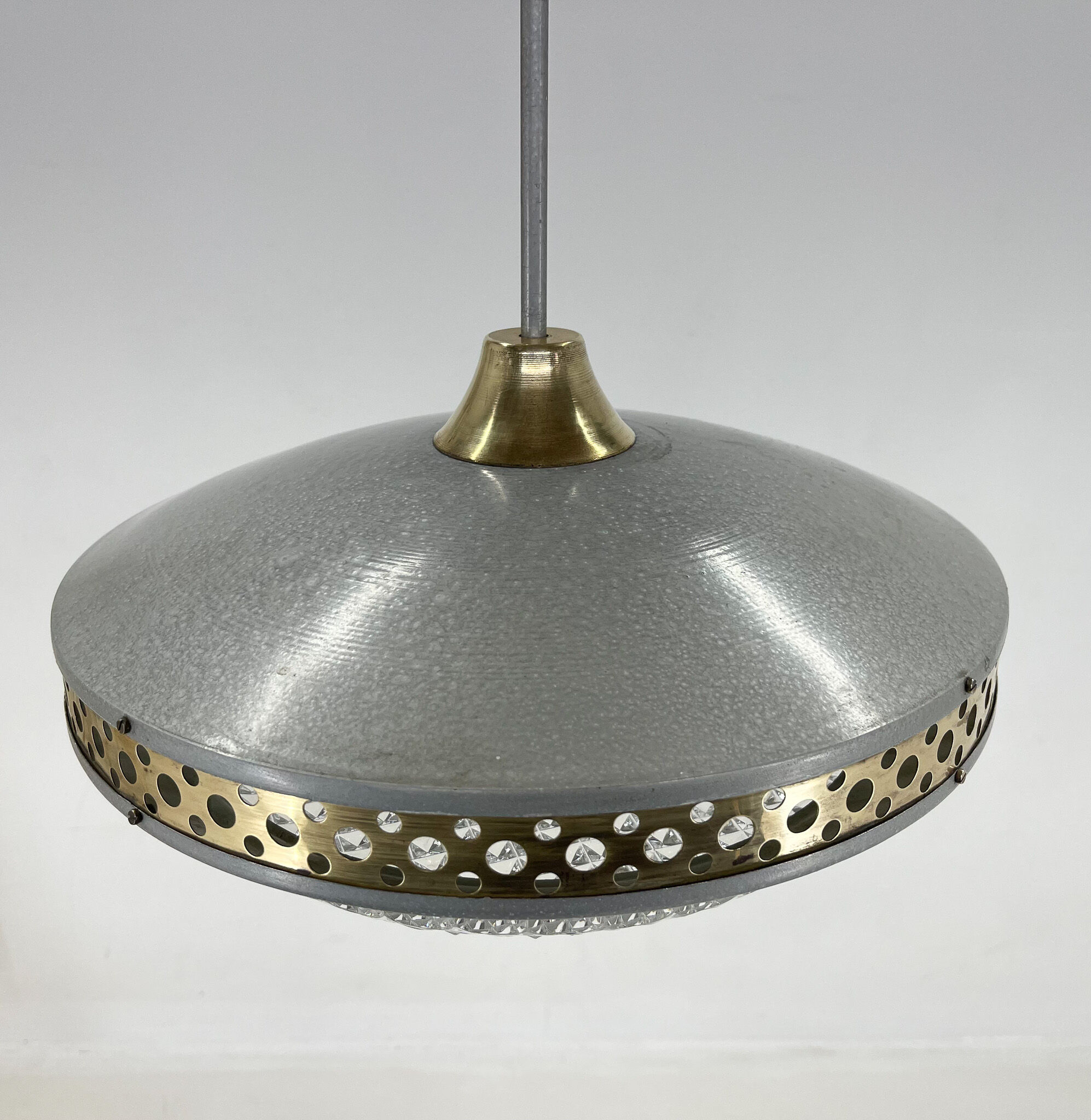 Space age metal pendant by Ludib Bratislava, Czechoslovakia, 1960's