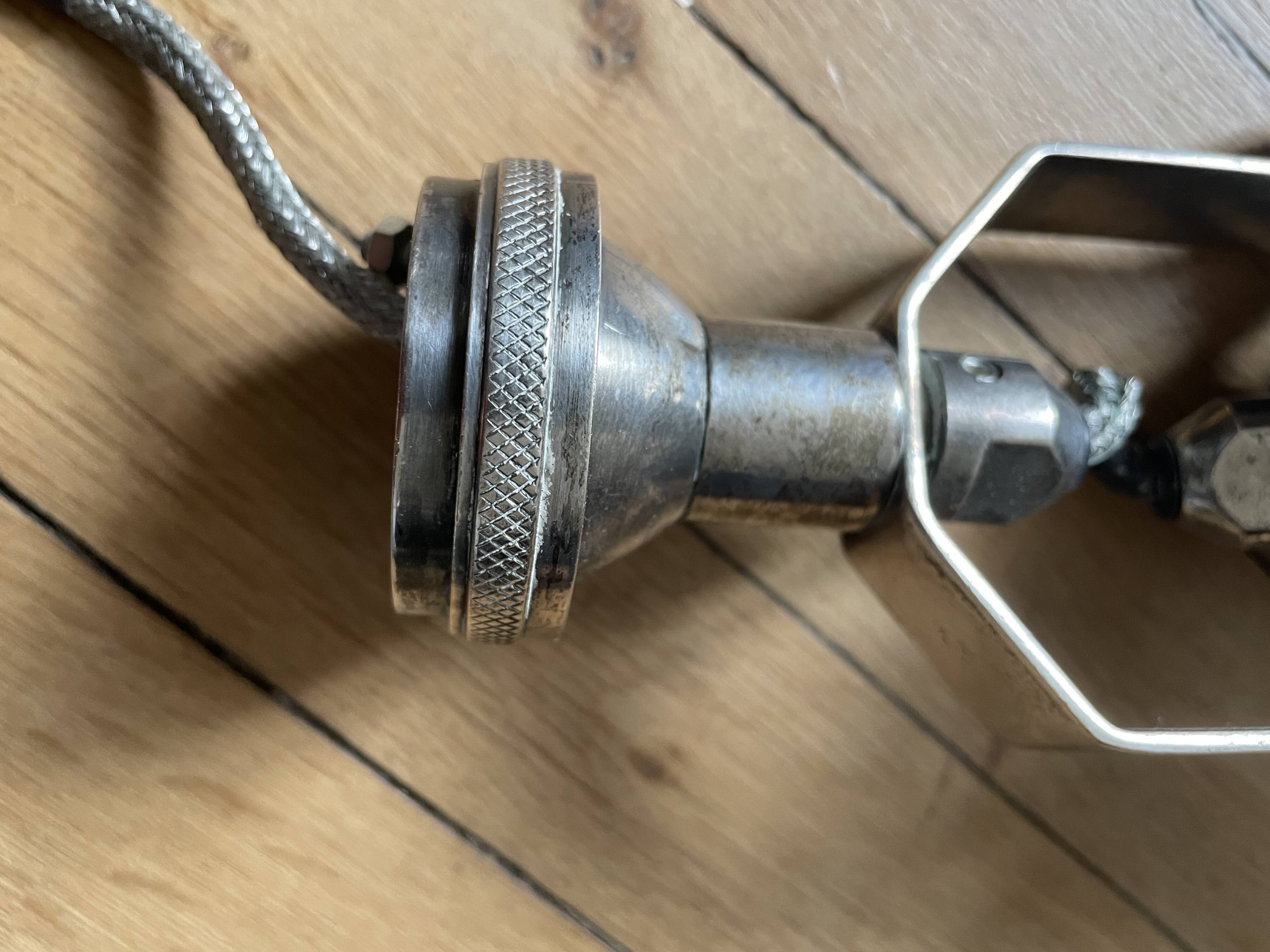 vintage silver metal wall light 250901