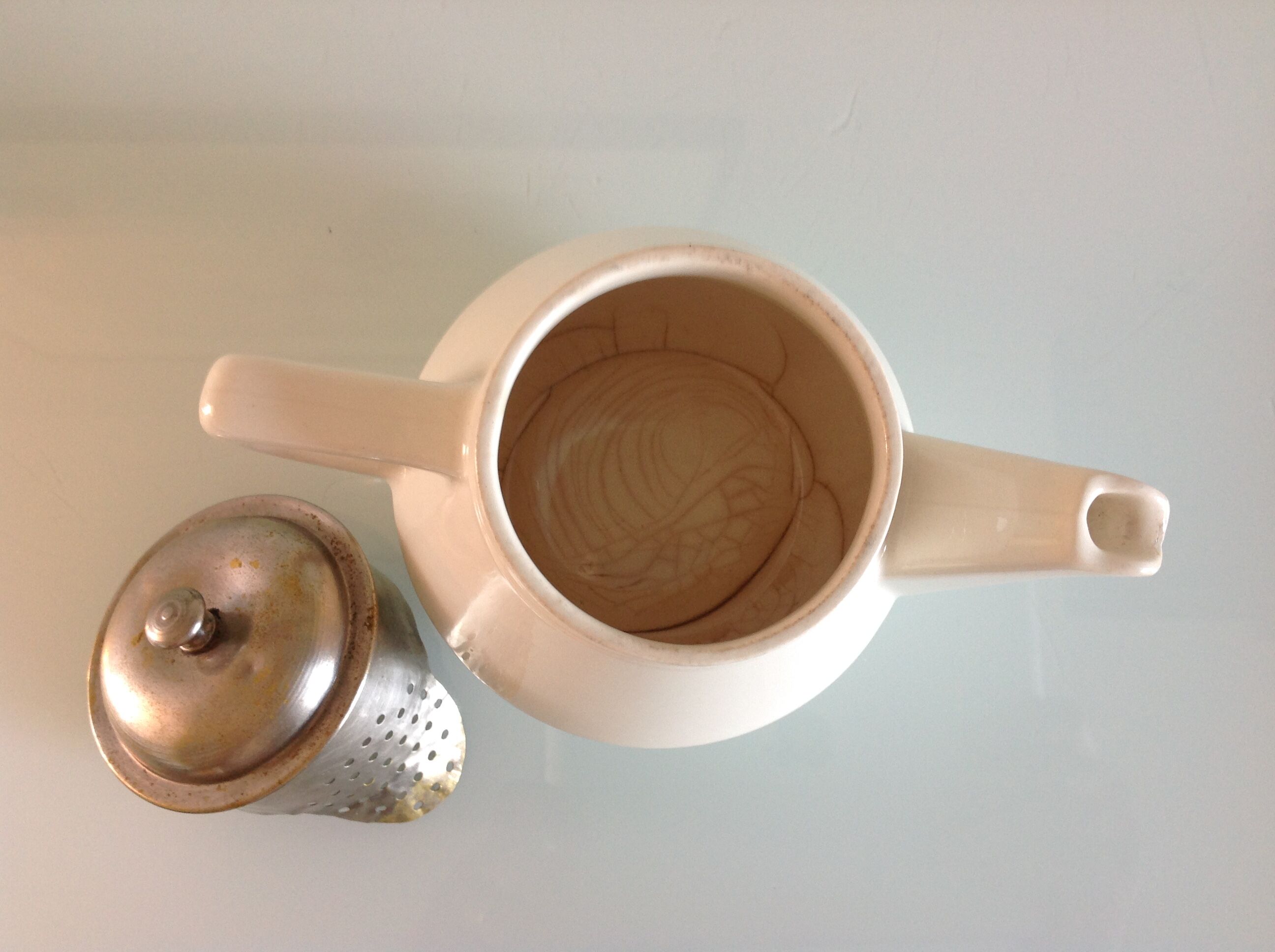 White theiere by Villeroy and Boch vintage 50/60s