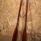 Old pair of oar in solid mahogany