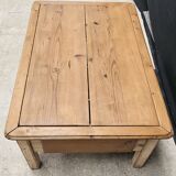 Scandinavian pine 4-drawer coffee table