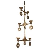 Grand Chandelier Suspended Candelabrum Brutalist Michael Harjes, 1970s