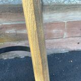 Wooden bar stool natural raw vintage 1970
