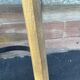 Wooden bar stool natural raw vintage 1970