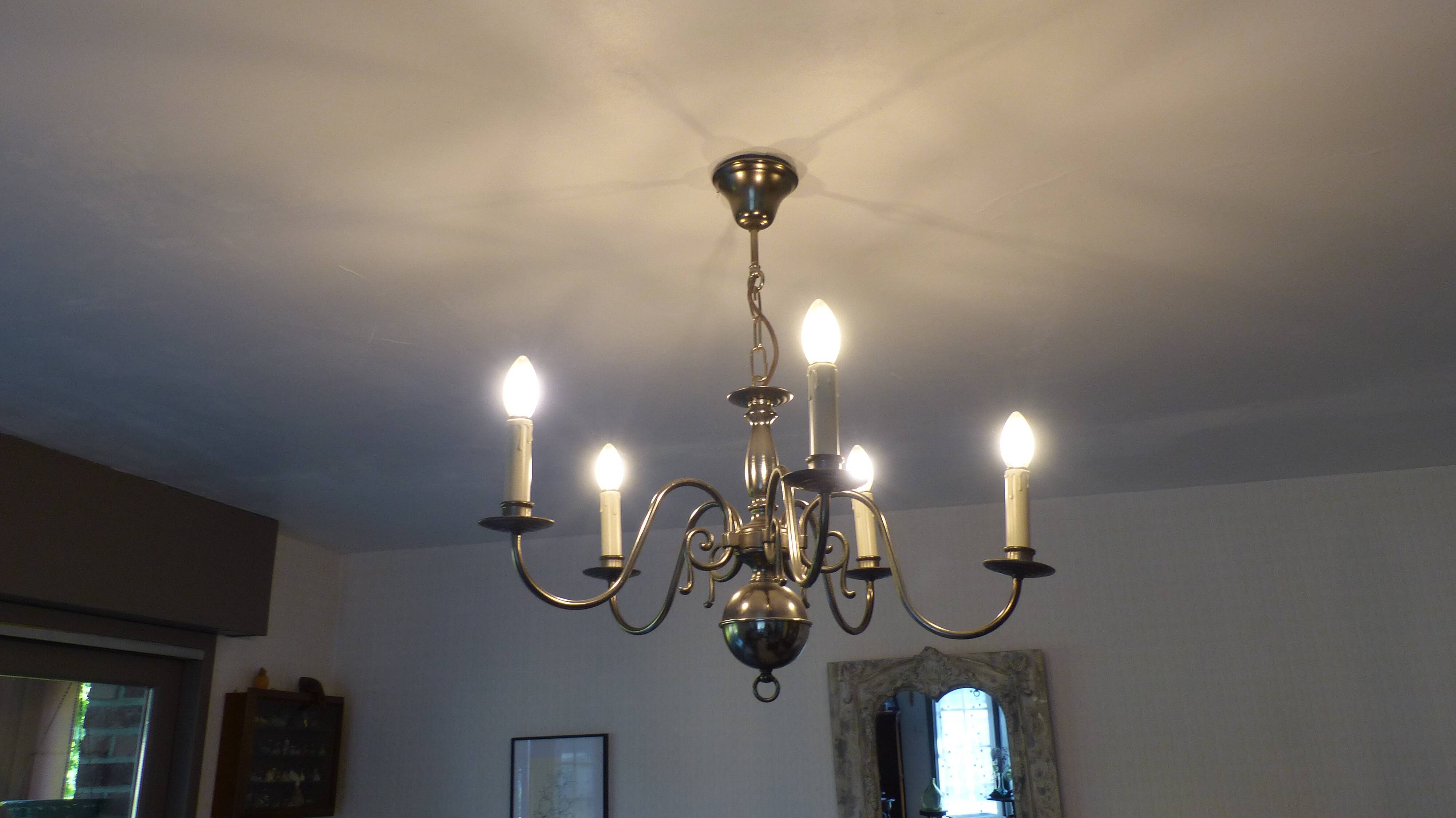 Tin chandelier
