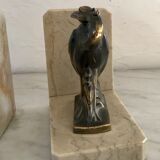 Art deco heron bookends