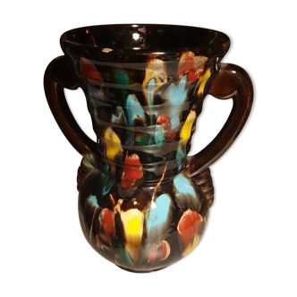 Vase with vintage handles