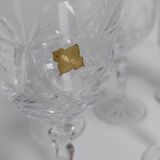 Polish crystal wine glasses 90s
