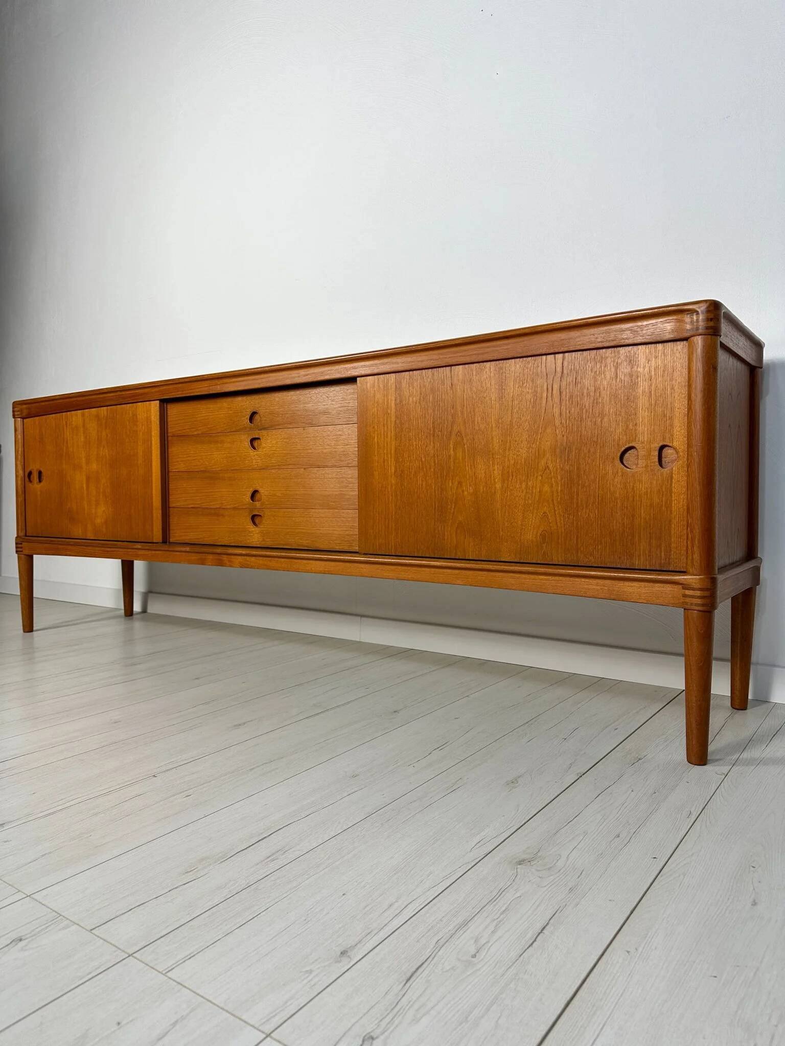 1960s Vintage Large Danish Teak Sideboard by H.W. Klein for Bramin