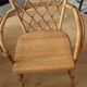 Round dining table Audoux Minet with 4 chairs and 2 armchairs.
