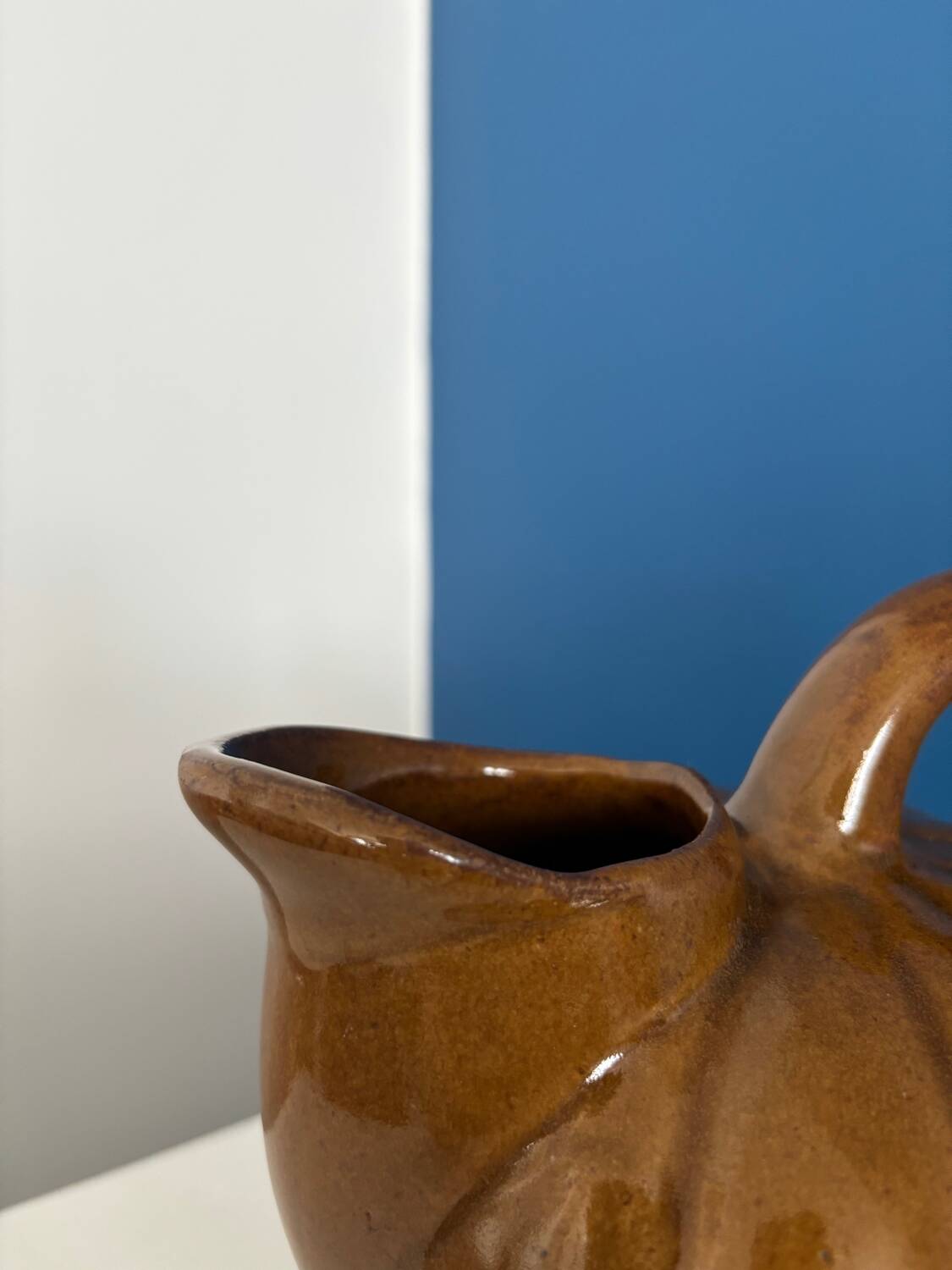 Pichet courge carafe a eau citrouille ceramique