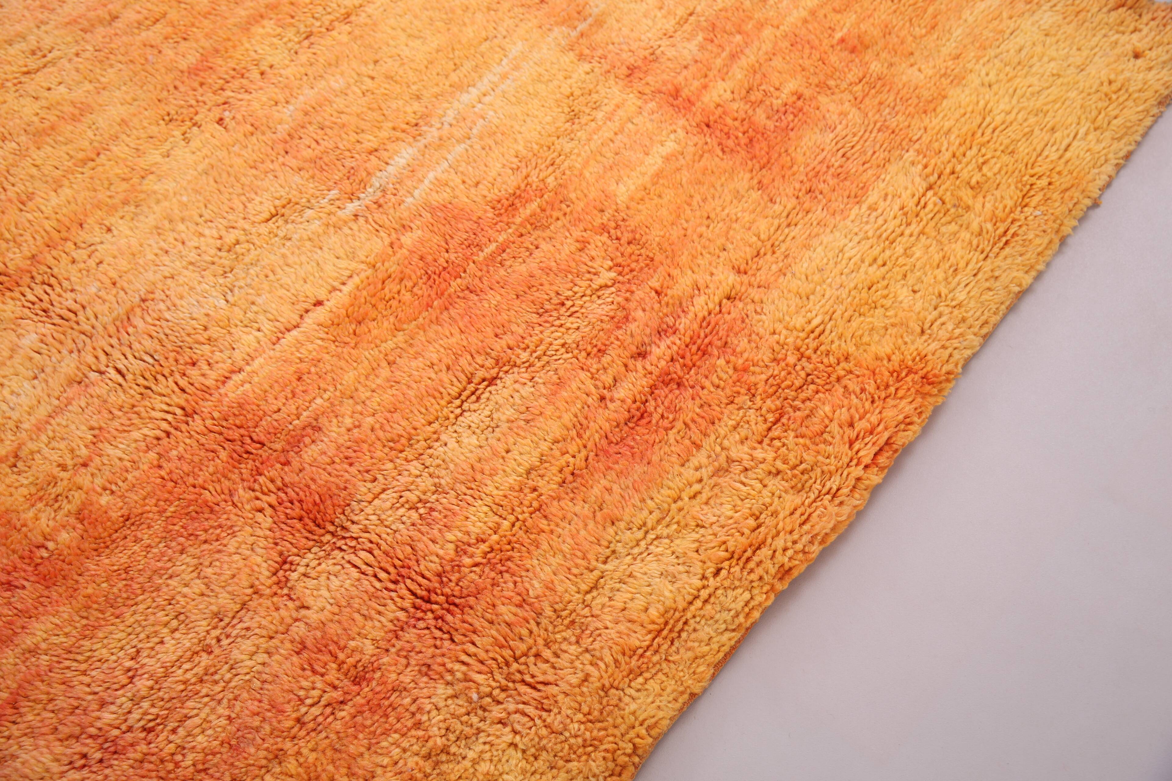 Vintage Moroccan Rug 203 x 281 cm - Handmade Berber Rug - Old Moroccan Rug