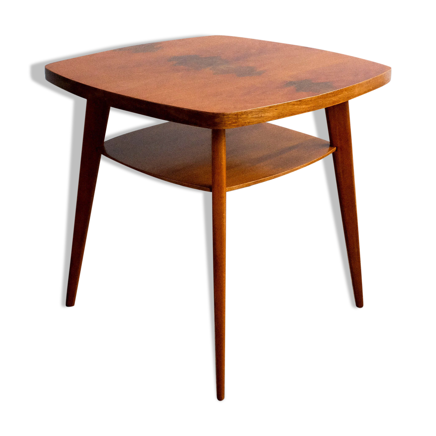 Mid-Century Czechoslovak Walnut Coffee Table, 1960s