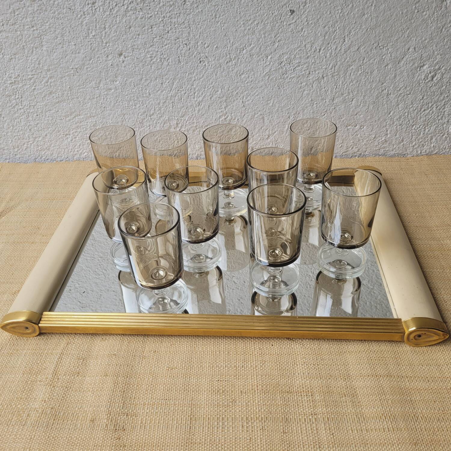 70's stemmed glasses