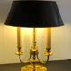 Hot water bottle lamp, 3 lights in bronze Lucien Gau, XXth