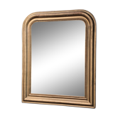 Miroir de cheminée stuc doré ancien 52x64cm