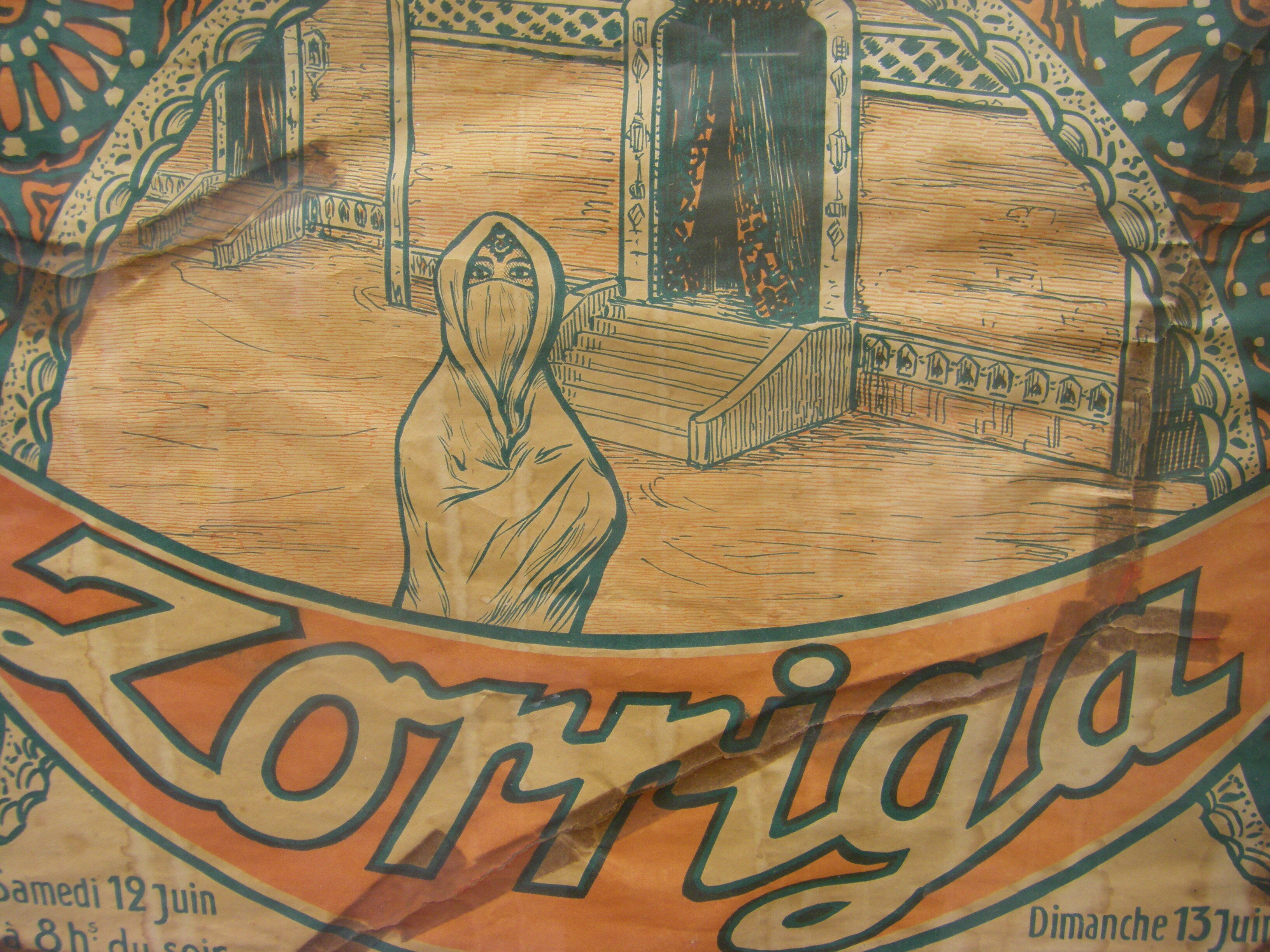 Large poster of the Béziers Arena Theatre