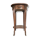 Oval bedside table from the Transition period in marquetry and bronze.