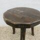 Brutalist stool in solid wood