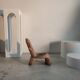 Fauteuil en teck massif recyclé