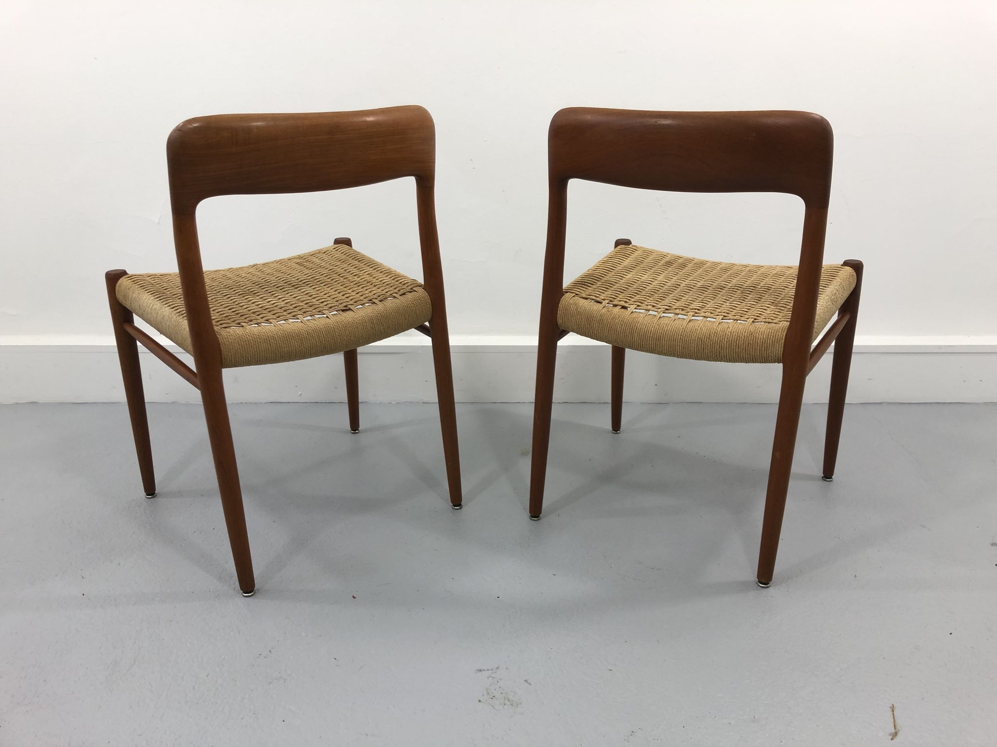 Danish Teak 56 chairs by Niels Otto Møller for J. L. Møllers