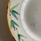 Set of 7 Sarreguemines Bamboo 1880 ironstone plates