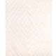 Berber carpet beni urain ecru with relief lines 242 x 156 cm