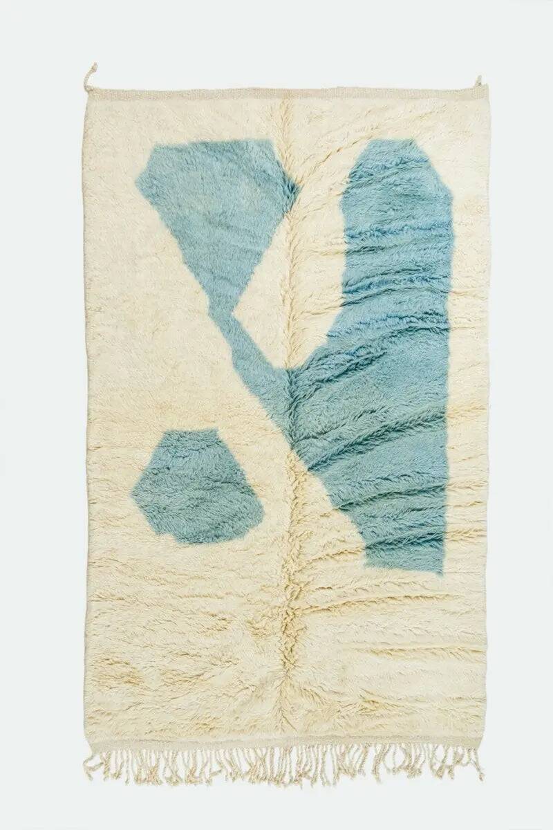 Tapis blanc et blue 270cmx160cm