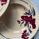 Set of 5 "Annie" Luneville eyelet plates.