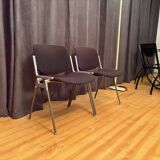 Pair of DSC 106 chairs designed by Giancarlo Piretti, Anonima Castelli, Ita