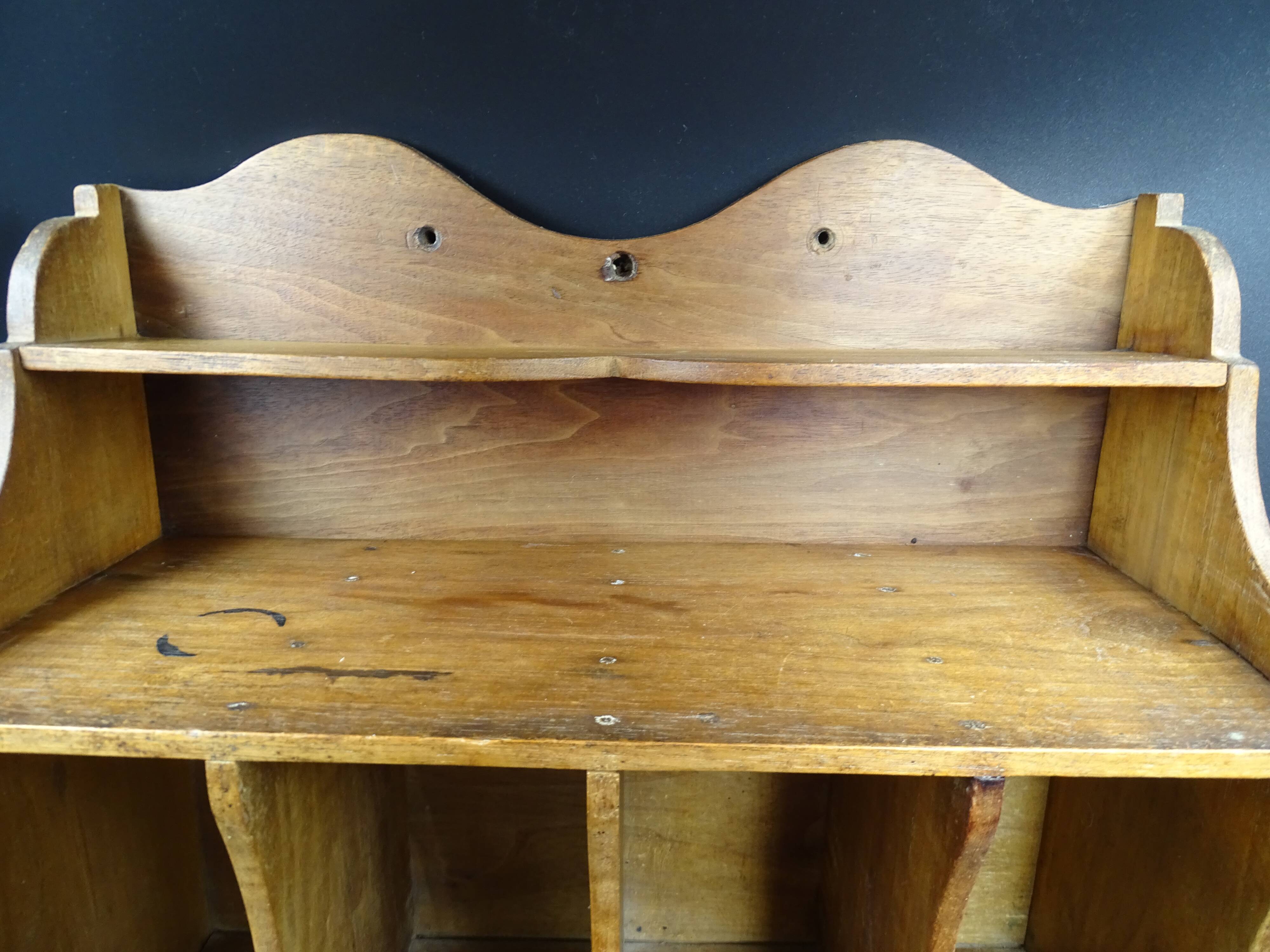 Walnut wall shelf, circa 1920/1930