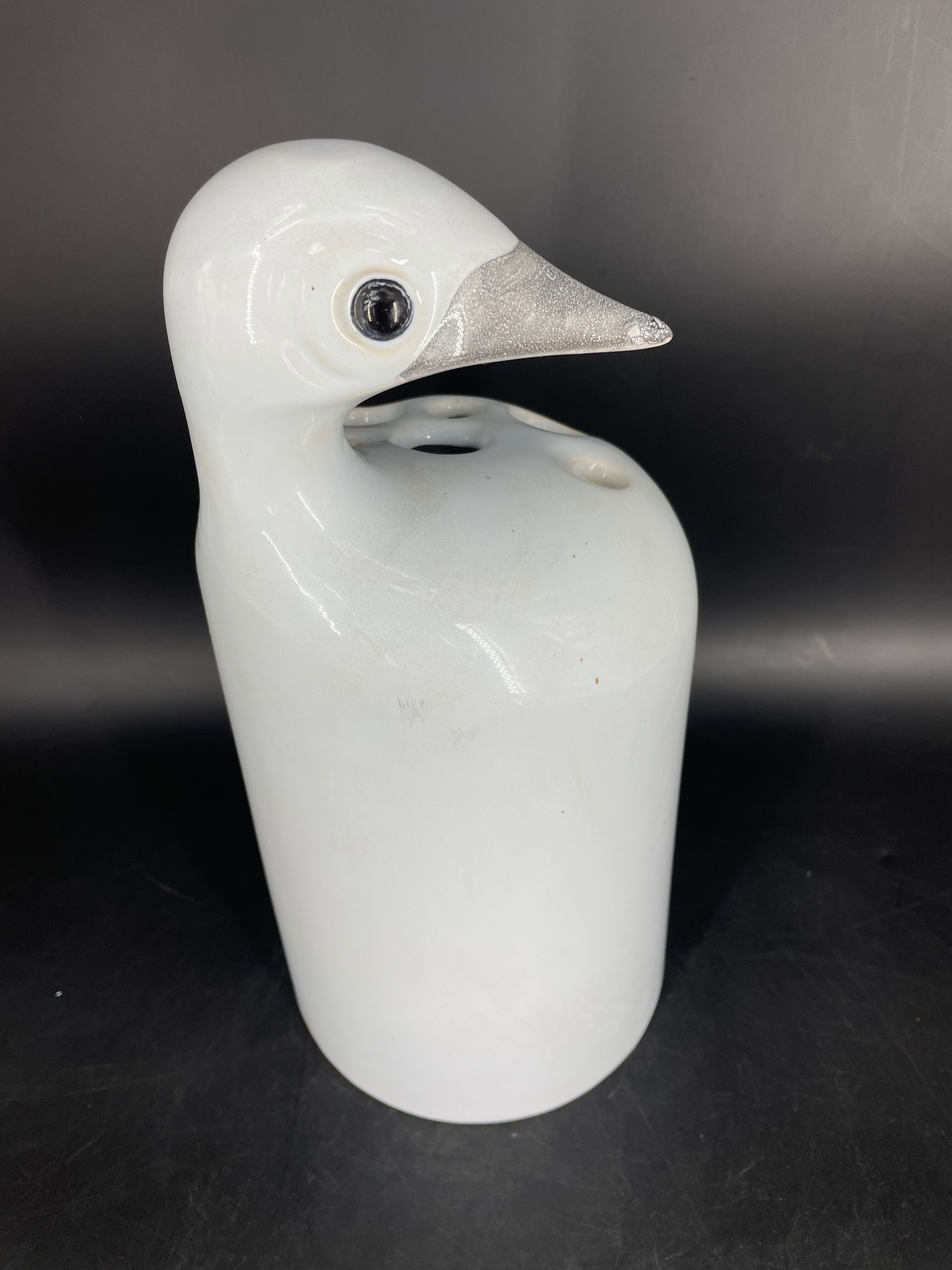 Duck vase by Jacques Molin Faïencerie de Charolles circa 1970